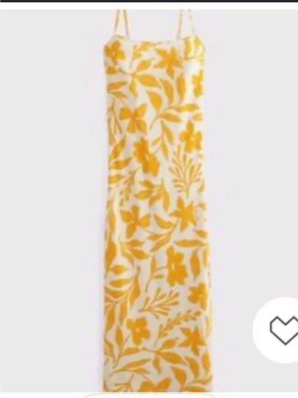 Abercrombie & Fitch White & Yellow Floral Midi Dress - Women’s, Size M NWT
